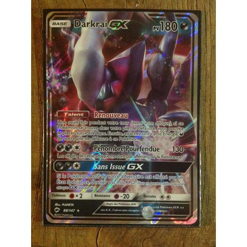 Darkrai Gx 88/147 Soleil Et Lune Ombres Ardentes