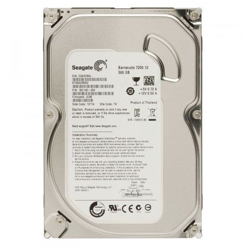 Seagate Barracuda - 3.5' - 500 Go - SATA II 3Gb/s