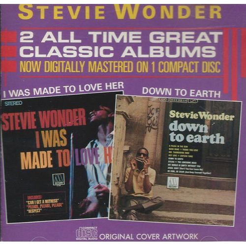 2 All Time Great Classic Albums :Down To Earth / I Was Made To Love Her