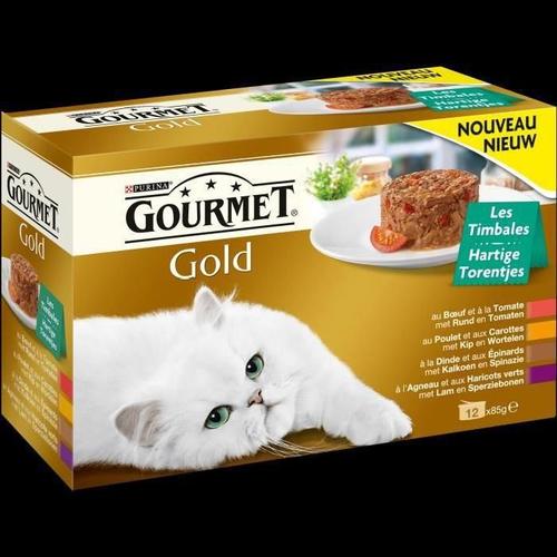 Gourmet Gold Les Timbales - Pour Chat - 12 X 85g