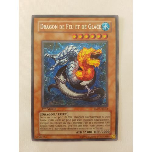 Dragon De Feu Et De Glace - Taev-Fr033 -  1ere Edition - Secret Rare