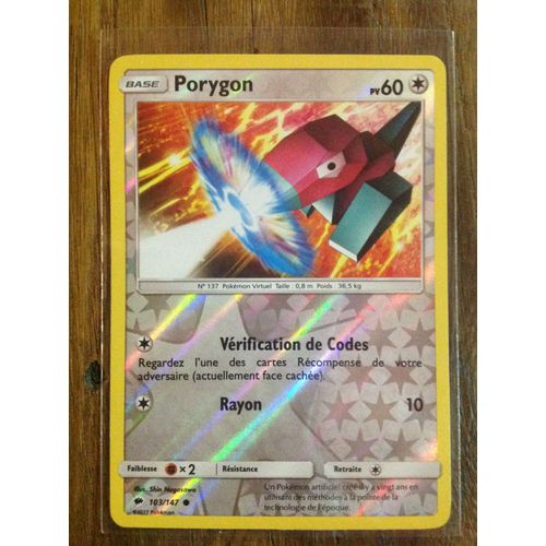 Porygon Reverse 103/147 Soleil Et Lune Ombres Ardentes