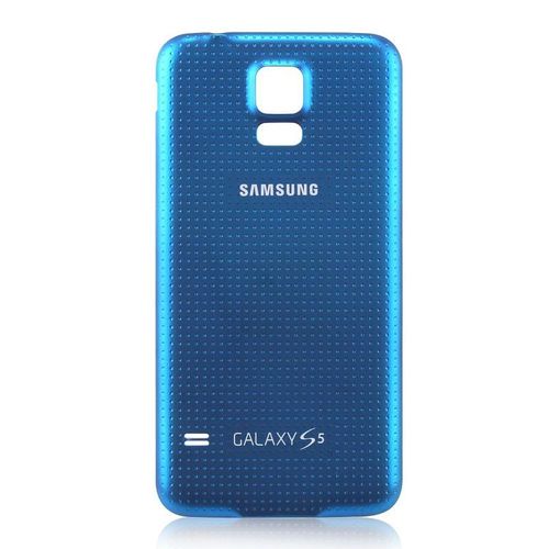 Couvercle Façade Arrière Dorsal Coque Cache Batterie Bleu Electrique D'origine Samsung Galaxy S5 [100% Original Officiel, Batterie Et Téléphone Non Inclus]