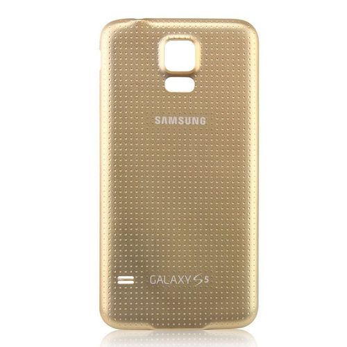 Couvercle Façade Arrière Dorsal Coque Cache Batterie Or Doré D'origine Samsung Galaxy S5 [100% Original Officiel, Batterie Et Téléphone Non Inclus]