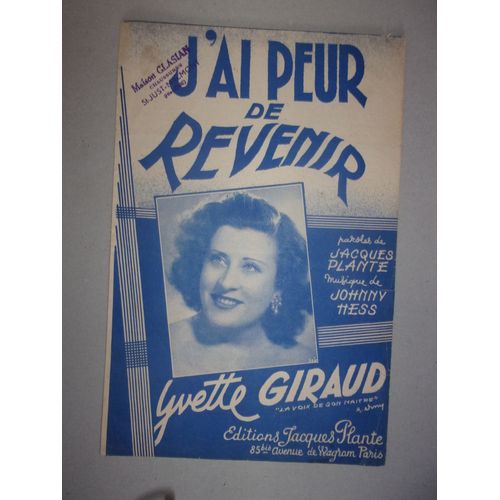 J'ai Peur De Revenir (Yvette Giraud)