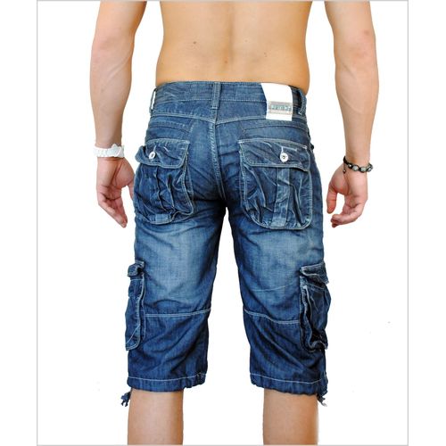 Bermuda Justboy Coton 12 Ans Bleu