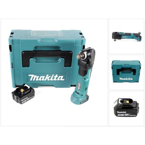 Makita DTM 51 F1J 18V Li-Ion Découpeur-ponceur multifonctions sans fil avec boîtier Makpac + 1x Batterie BL 1830 18V - 3,0 Ah Li-Ion - sans Chargeur