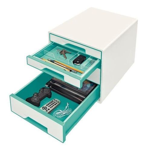 Leitz Wow - Bloc De Classement - 4 Tiroirs - Menthe