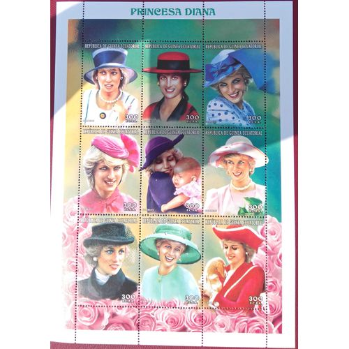 Bloc Timbres Guinée - Personnages - 1997 Death Of Princess Diana, 1961-1997