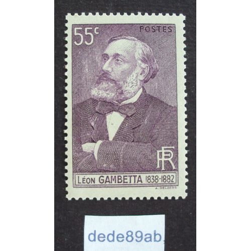 France.. 55c Centenaire De La Naissance De Léon Gambetta (1838-1882) . Neuf Avec Gomme Sans Charnière.
