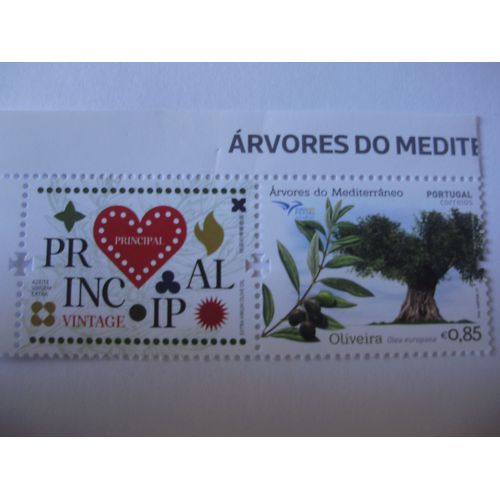 Portugal 2017 Arbres De Méditerranée Timbre Corporative Seulement 25.000 Timbres