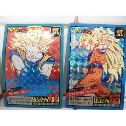 Carte Dragon Ball Z Cardass Le Grand Combat Power Level X2 N°496 Songoku Kaméhaméha Double Prisme