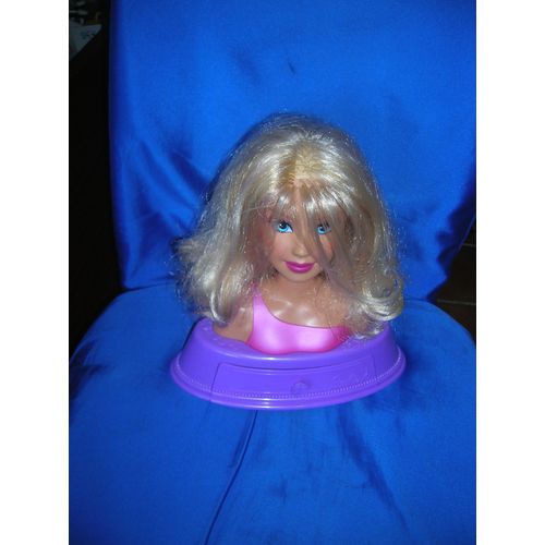 Tête À Coiffer Barbie Mattel 2010 Avec Un Tiroir De Rangement Pour Accessoires