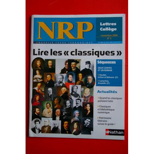 Nrp College  N° 3 : Lire Les "Classiques"