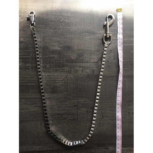Modèle Mixte Chaine De Pantalon, Chaine De Portefeuille, Antivol Porte-Clés Porte-Monnaie En Acier Chromé Damier Carré Munition Kalash Métal Style Motard Moto Punk Rock Biker Gothique