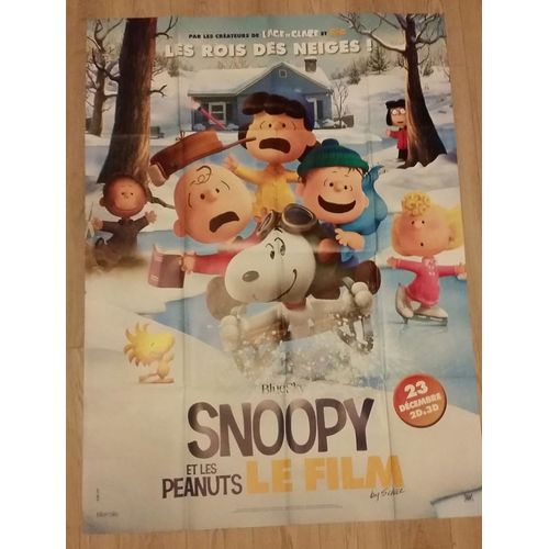 Snoopy Et Les Peanuts Le Film The Peanuts Movie Véritable Affiche De Cinéma Pliée De Steve Martino Avec Noah Schnapp, Bill Melendez, Mariel Sheets, 160*120 2015