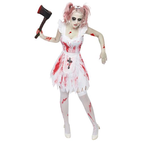 Déguisement Demoiselle D'honneur Zombie Femme Halloween - Taille: M / L