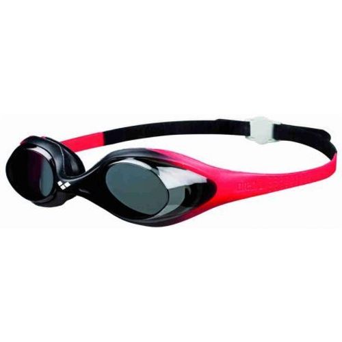 Lunettes De Natation Arena Spider Junior Rouge Noir Verres Fumés