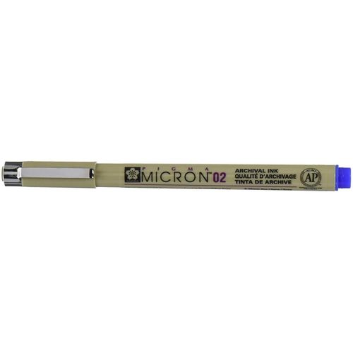 Sakura Feutre Fineliner Pigma Micron 02 Tracé 0,3 Mm Bleu
