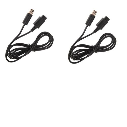 2x Câble D'extension - Rallonge Pour Manette Nintendo Gamecube Ngc - 1,8 Mètre