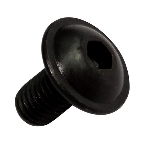 20 boulons vis à tête bombée avec collerette M5x10mm acier noirci empreinte 3mm Allen C18300