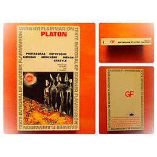 Protagoras Euthydème Gorgias Ménexène Ménon Cratyle