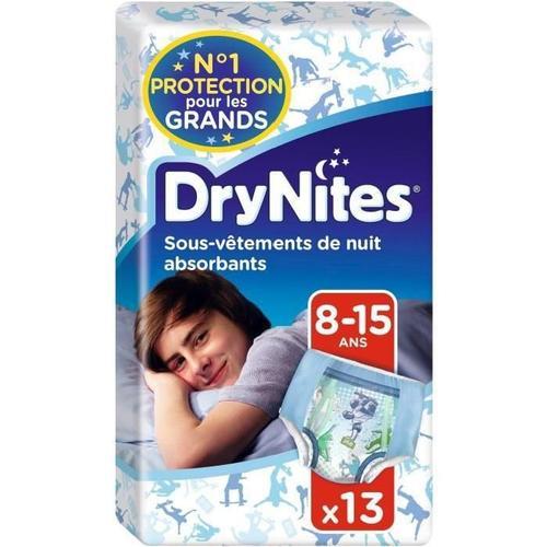 Huggies Drynites Sous-Vetements De Nuit Garçon - 8-15 Ans - 13 Culottes - Lot De 4 Paquets De 13