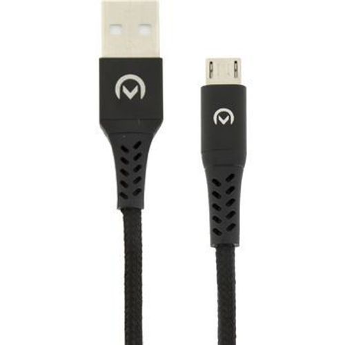 Mobilize - Câble Lightning - Lightning mâle pour USB mâle - 20 cm - noir