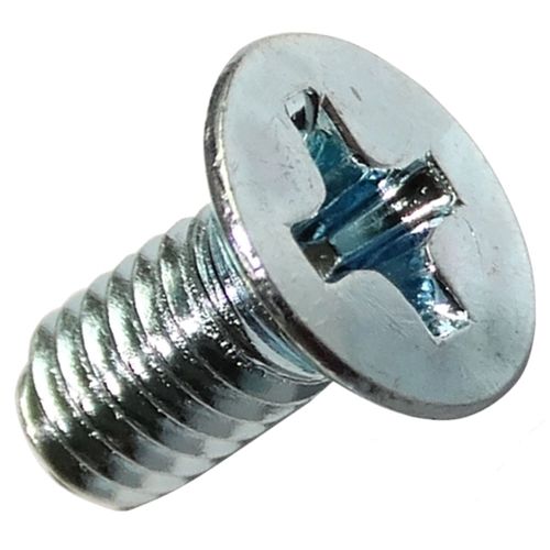 Aerzetix : 50 boulons vis à tête conique M4x8mm DIN965A acier zingué empreinte PH2 cruciforme Phillips C18308