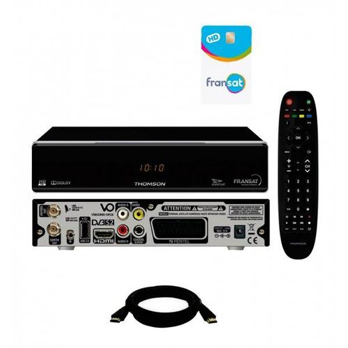 Pack récepteur satellite STRONG SRT7405 HD + Carte Viaccess FRANSAT + Câble HDMi 2M