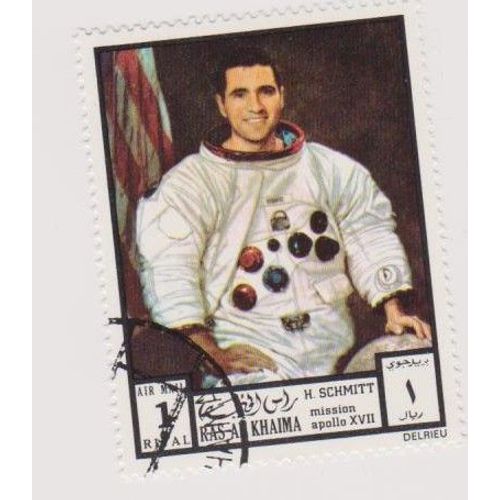 Timbre Ras Al Khaima Émirats Arabes Unis Apollo 1