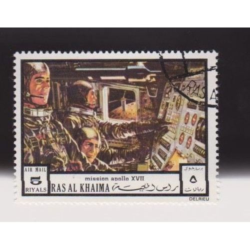 Timbre Ras Al Khaima Émirats Arabes Unis Apollo 5