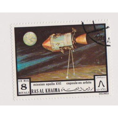 Timbre Ras Al Khaima Émirats Arabes Unis Apollo 8