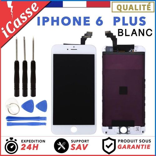 Vitre Tactile + Ecran Lcd Iphone 6 Plus Blanc + Outils