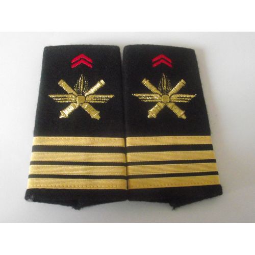 Fourreaux Neuf Grade Commandant Artillerie Sol Air Armée De Terre