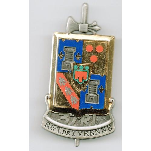 Militaria - Insigne 37ème Régiment D'infanterie "Rgt De Turenne"