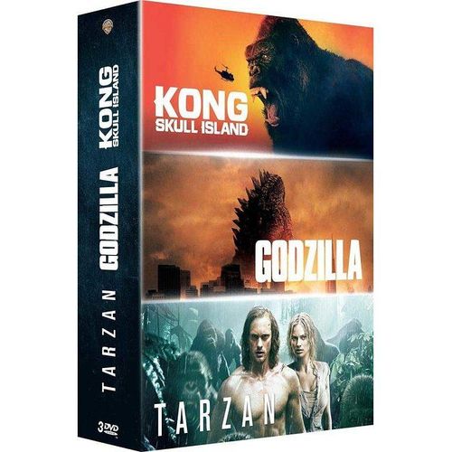 Kong : Skull Island + Godzilla + Tarzan - Pack