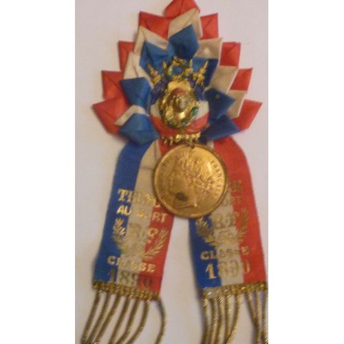 Médaille Souvenir Du Tirage Au Sort Classe 1890 Ref M253