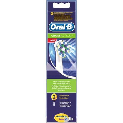 Oral-B CrossAction - Tête de brosse de rechange - pour brosse à dent (pack de 2)