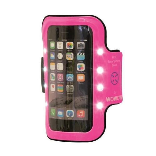 Wowow Brassards Réfléchissants Avec Poche Smartphone Armband 2.0 - Rose