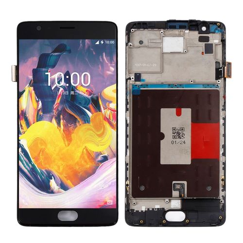 Noir Pour Oneplus Three 3 A3000 A3003 Écran Lcd Touch Digitizer + Frame