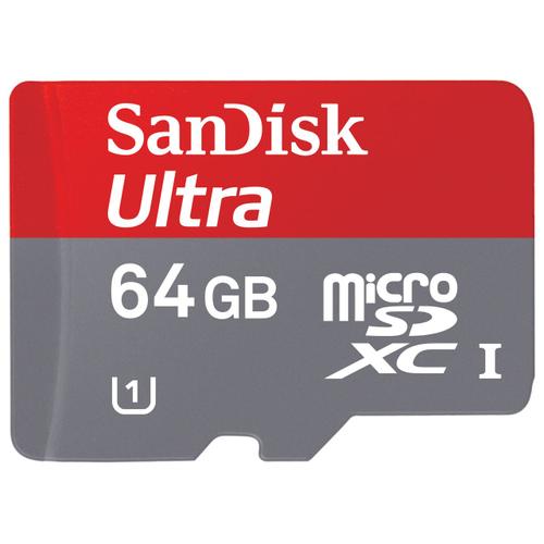 Carte Micro SD Sandisk 64go 100Mb/sec - Carte mémoire