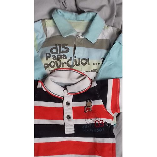 Lot De Deux Tee Shirt 1 Mois