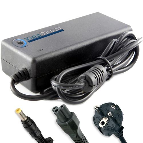 Visiodirect® Alimentation pour ordinateur portable PACKARD BELL Dot KAV60 65W chargeur adaptateur