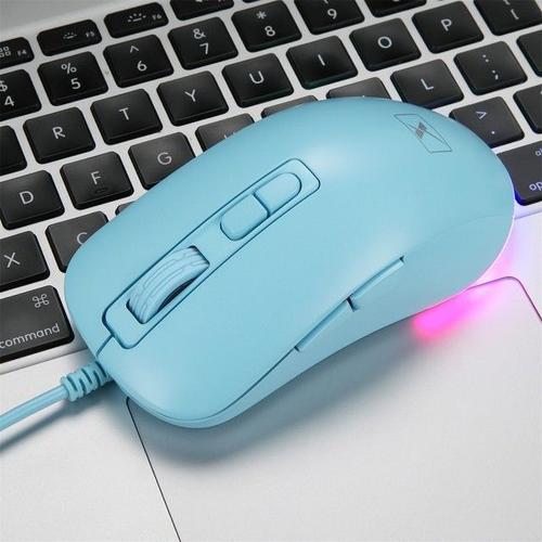 Souris de bureau 7 touches Fullkey périphérique ergonomique à câble USB silencieux Support de programmation DPI souris optique de jeu 3200 pour ordinateur portable