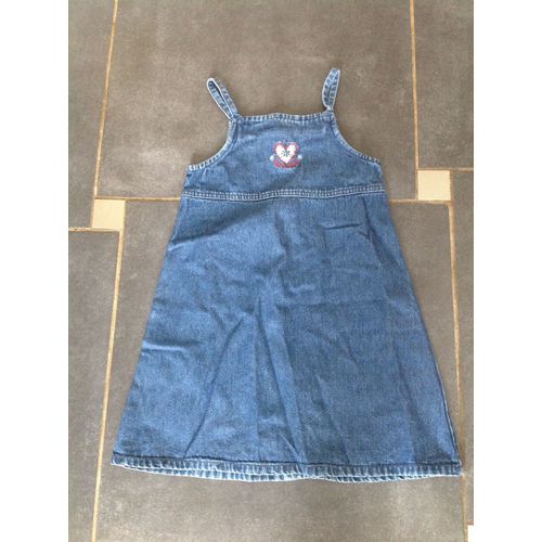 Robe À Bretelles En Jeans Bleus Six Ans C?Ur De Fille