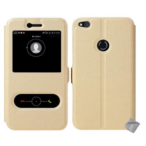 Housse Etui Coque Portefeuille View Case Pour Xiaomi Redmi 4x + Film Ecran - Champagne