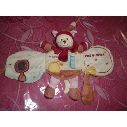 Doudou D'éveil Chat Minouchette Miroir Doudou Et Compagnie
