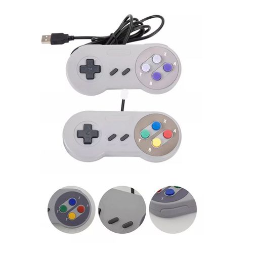 2x Manette Snes (Super Nes) Contrôleur Pour Pc Mac Via Usb - Ue Et Us
