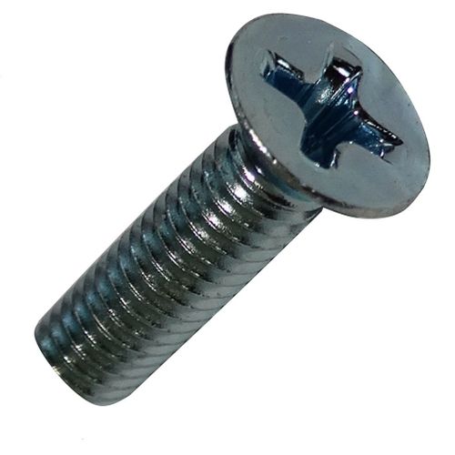 50 boulons vis à tête conique M4x16mm DIN965A acier zingué empreinte PH2 cruciforme Phillips C18777